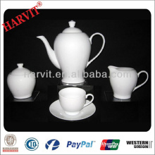 German Porcelain Tea Set/New Style Ceramic Clay Teapot/Super White Tea Coffee Maker Pot Cup And Saucer